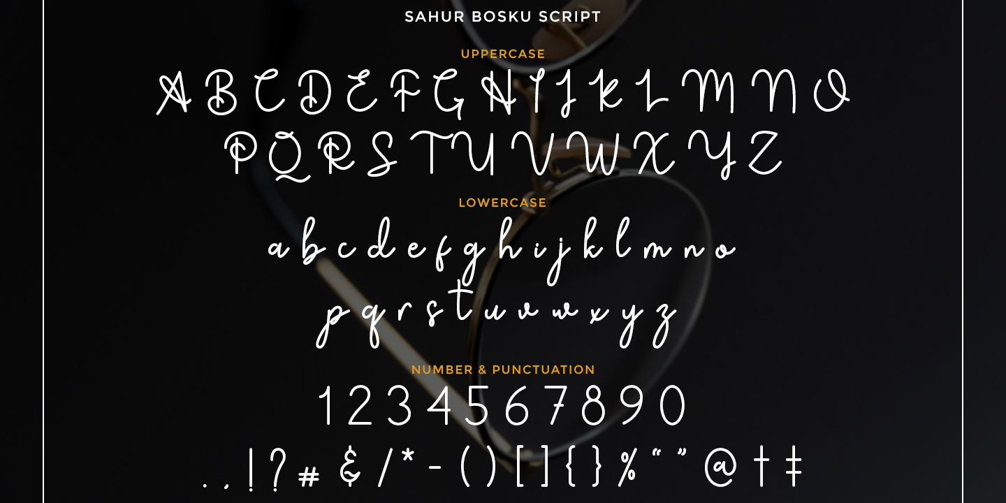 Example font Sahur Bosku #4